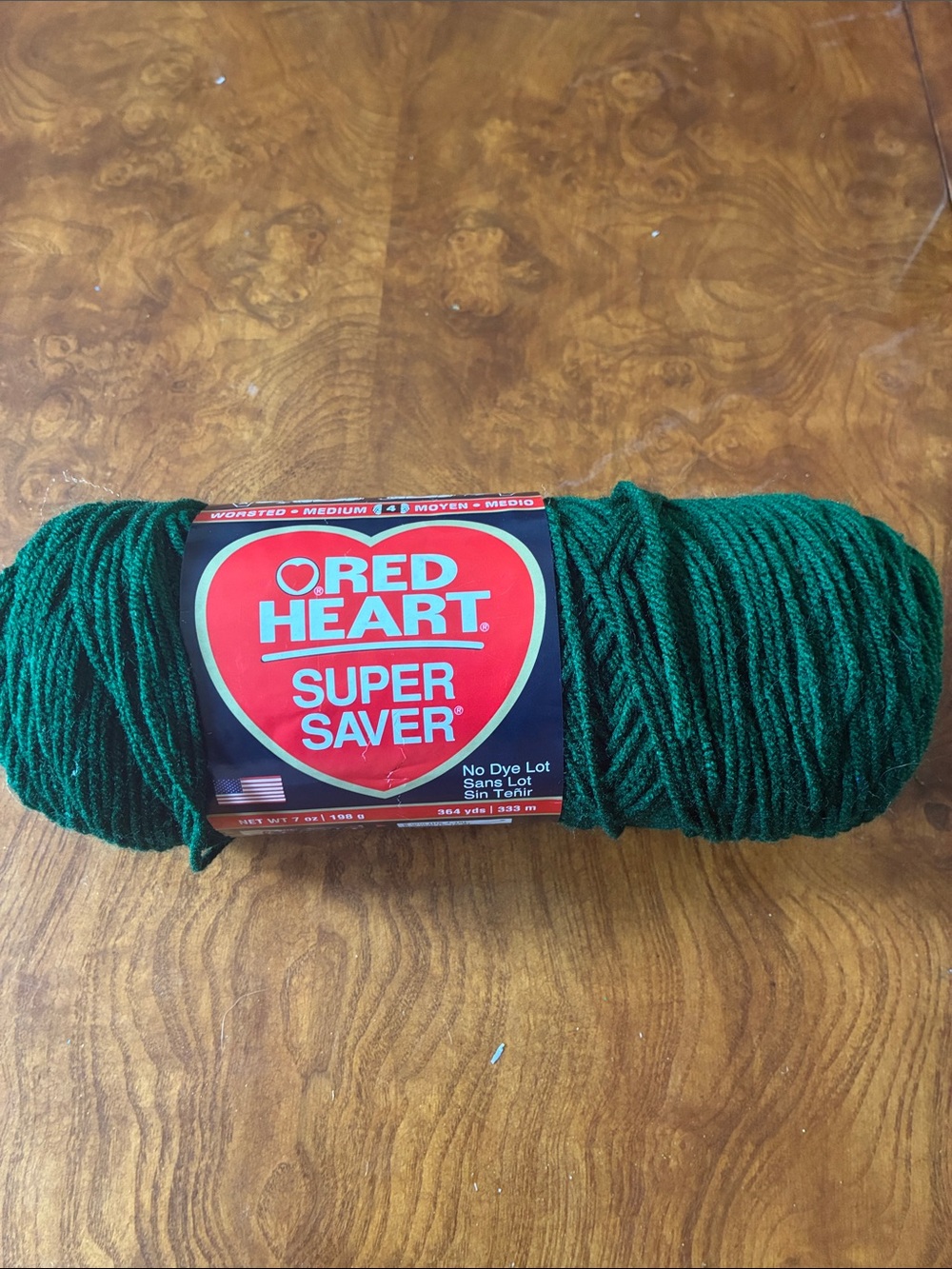 Red Heart Super Saver Yarn - Hunter Green